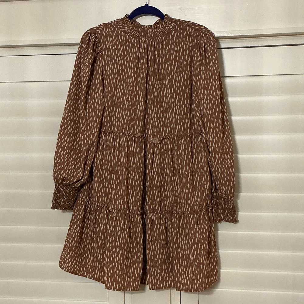 Love Riche Mauve Patterned Dress